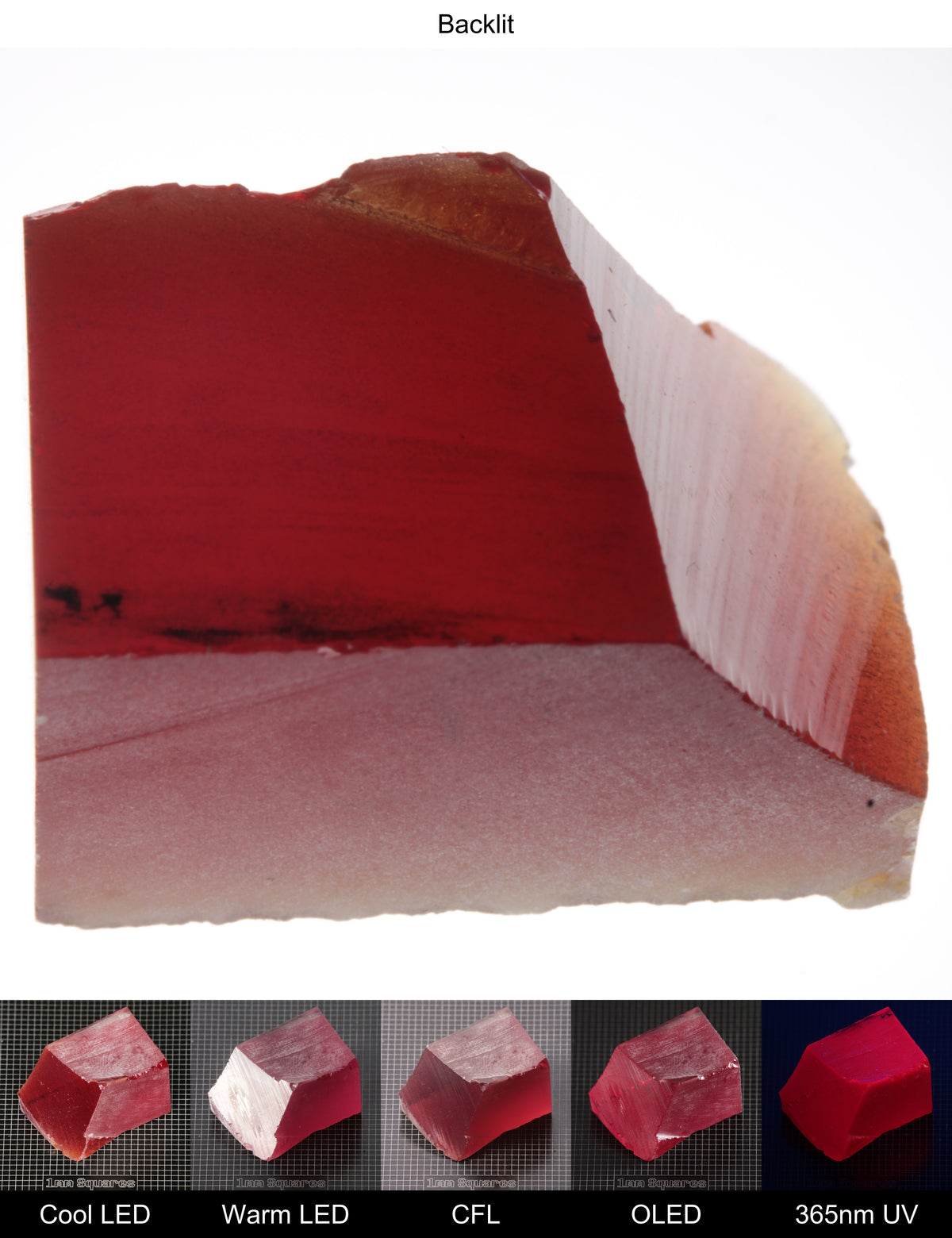 Dark Ruby Block Gem Rough