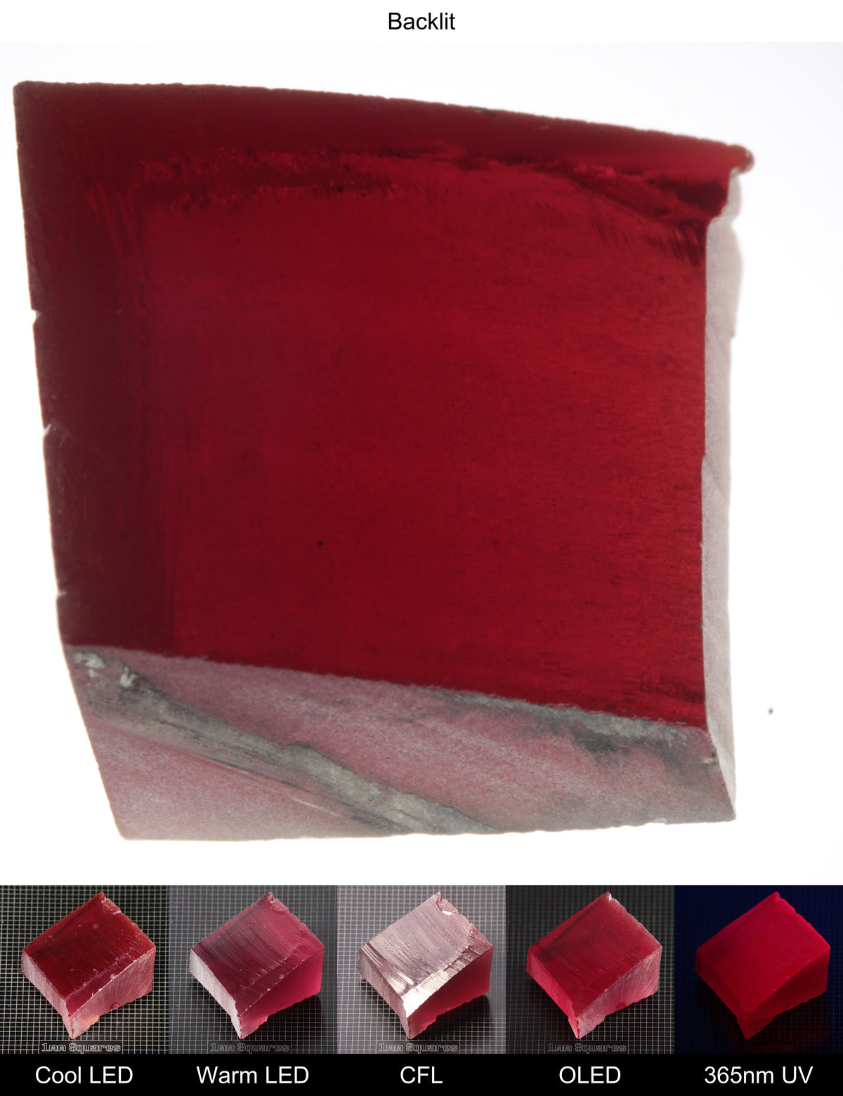 Dark Ruby Edge Gem Rough