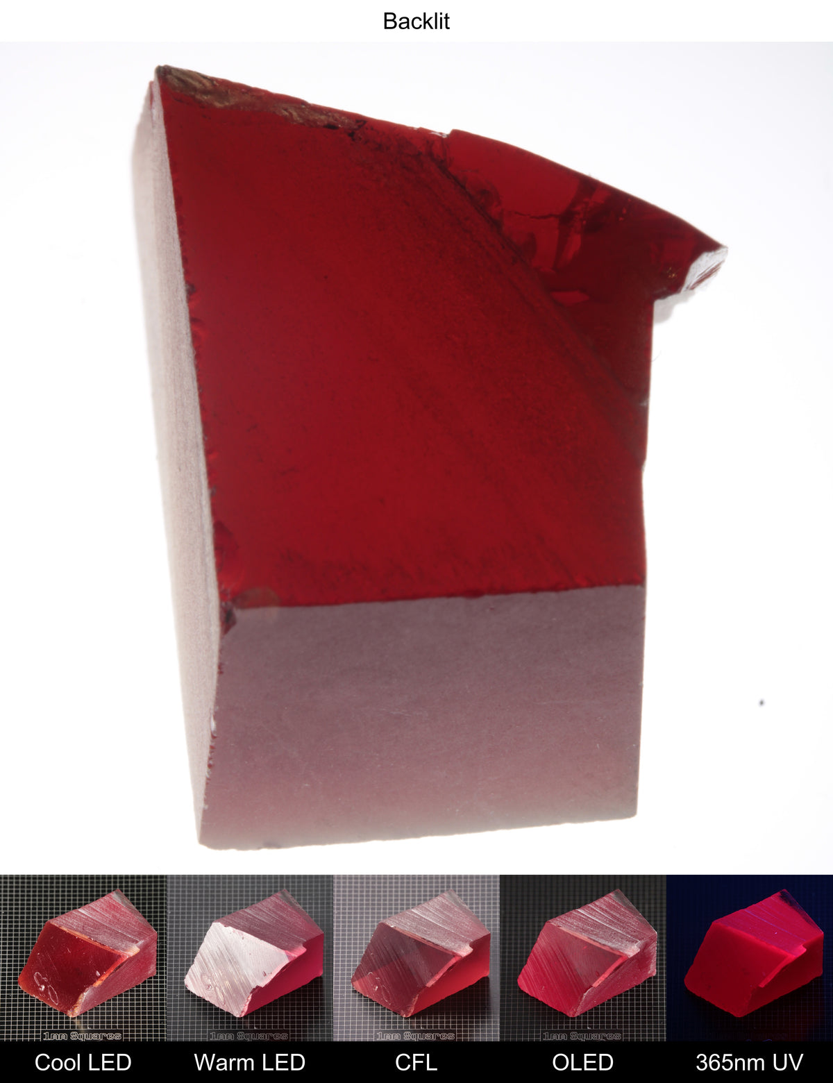 Dark Ruby Block Gem Rough