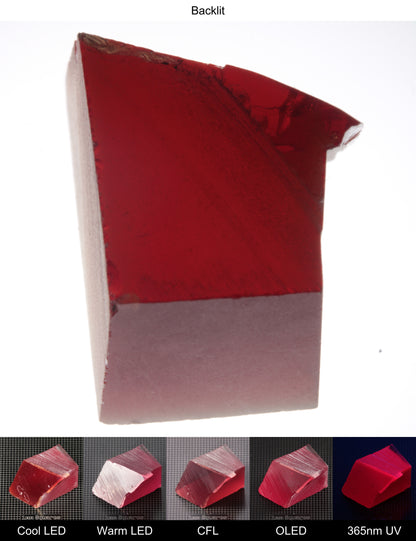 Dark Ruby Block Gem Rough