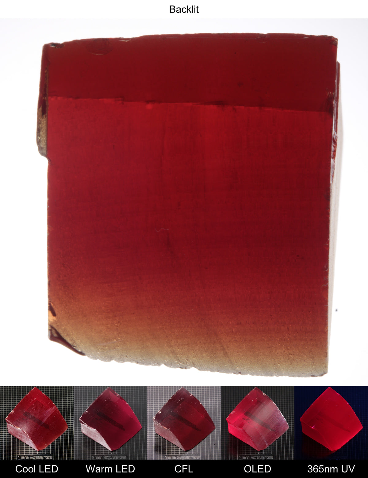 Dark Ruby Block Gem Rough