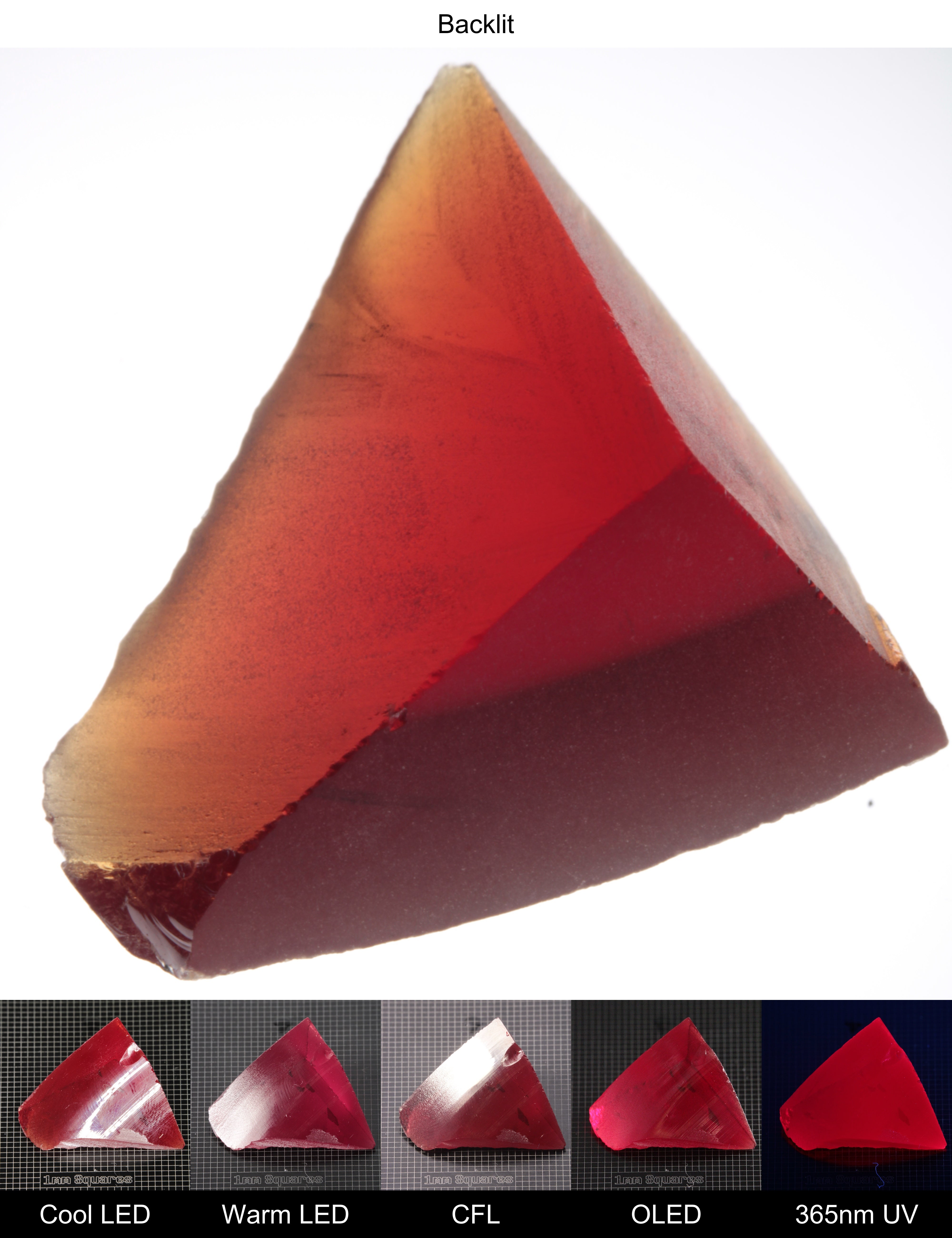Dark Ruby Corner Gem Rough
