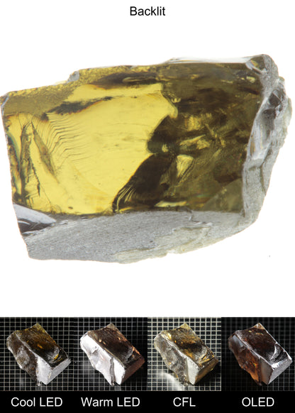 Rough Honey Rutile Block