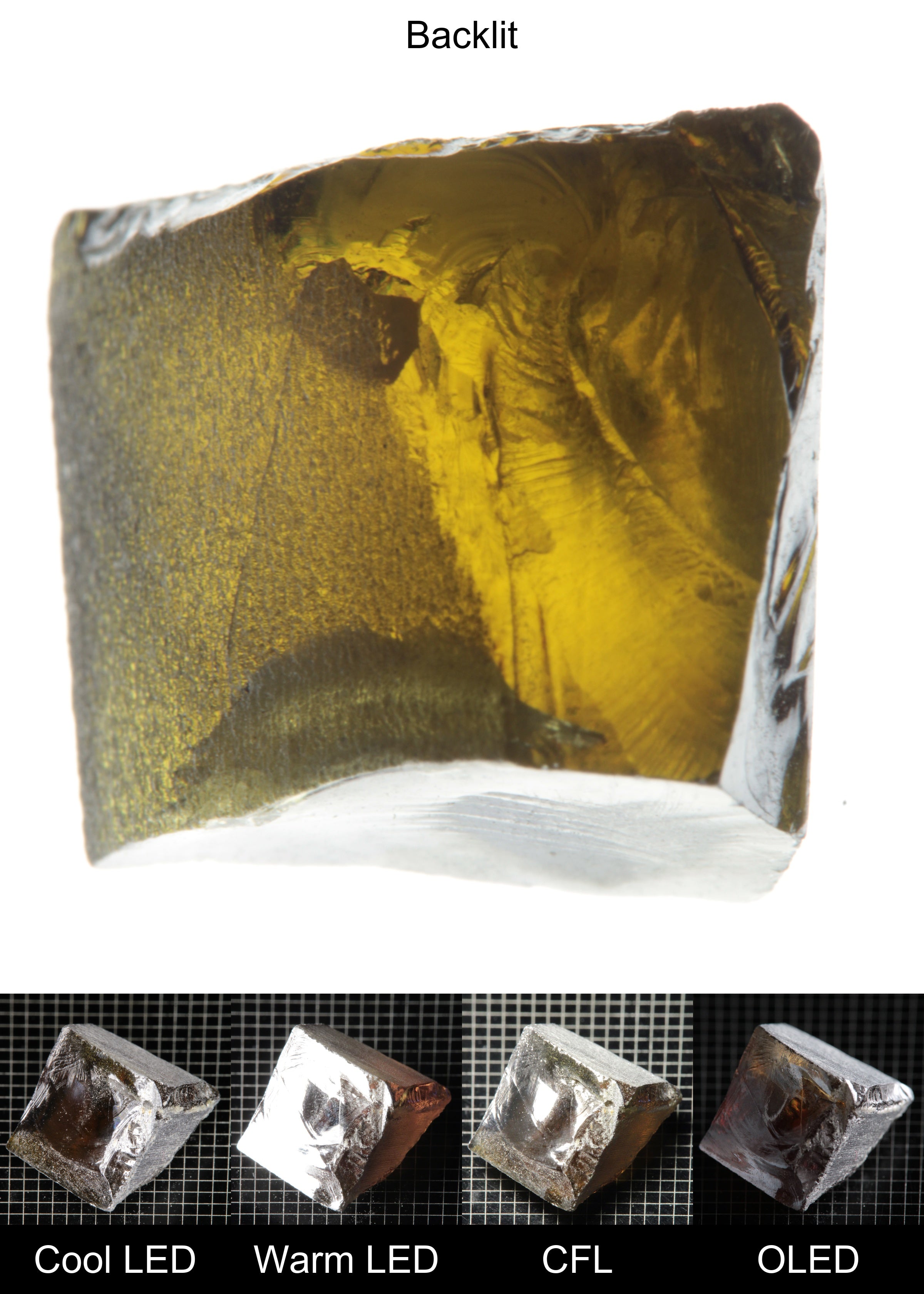 Rough Honey Rutile Wedge