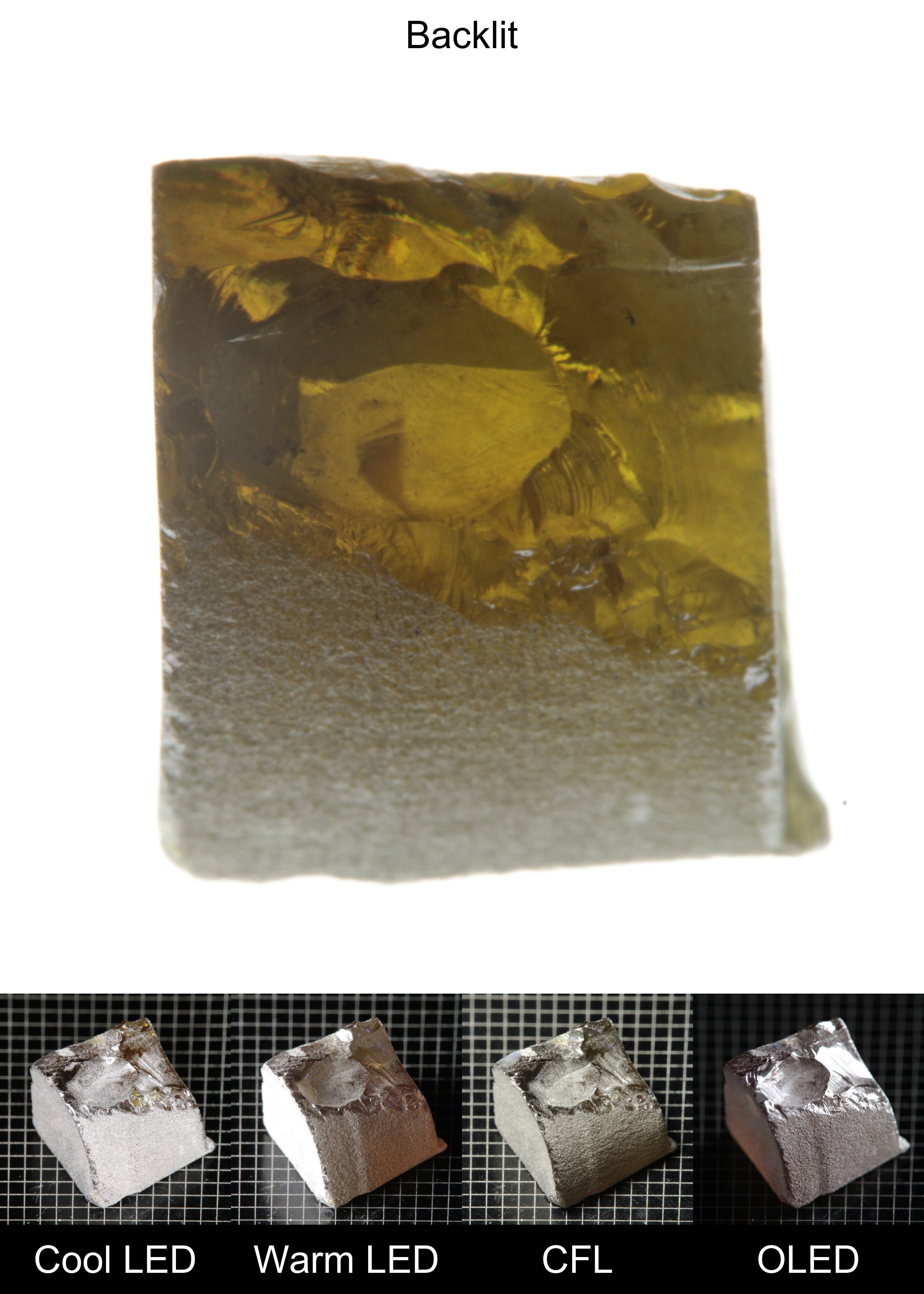 Rough Honey Rutile Block