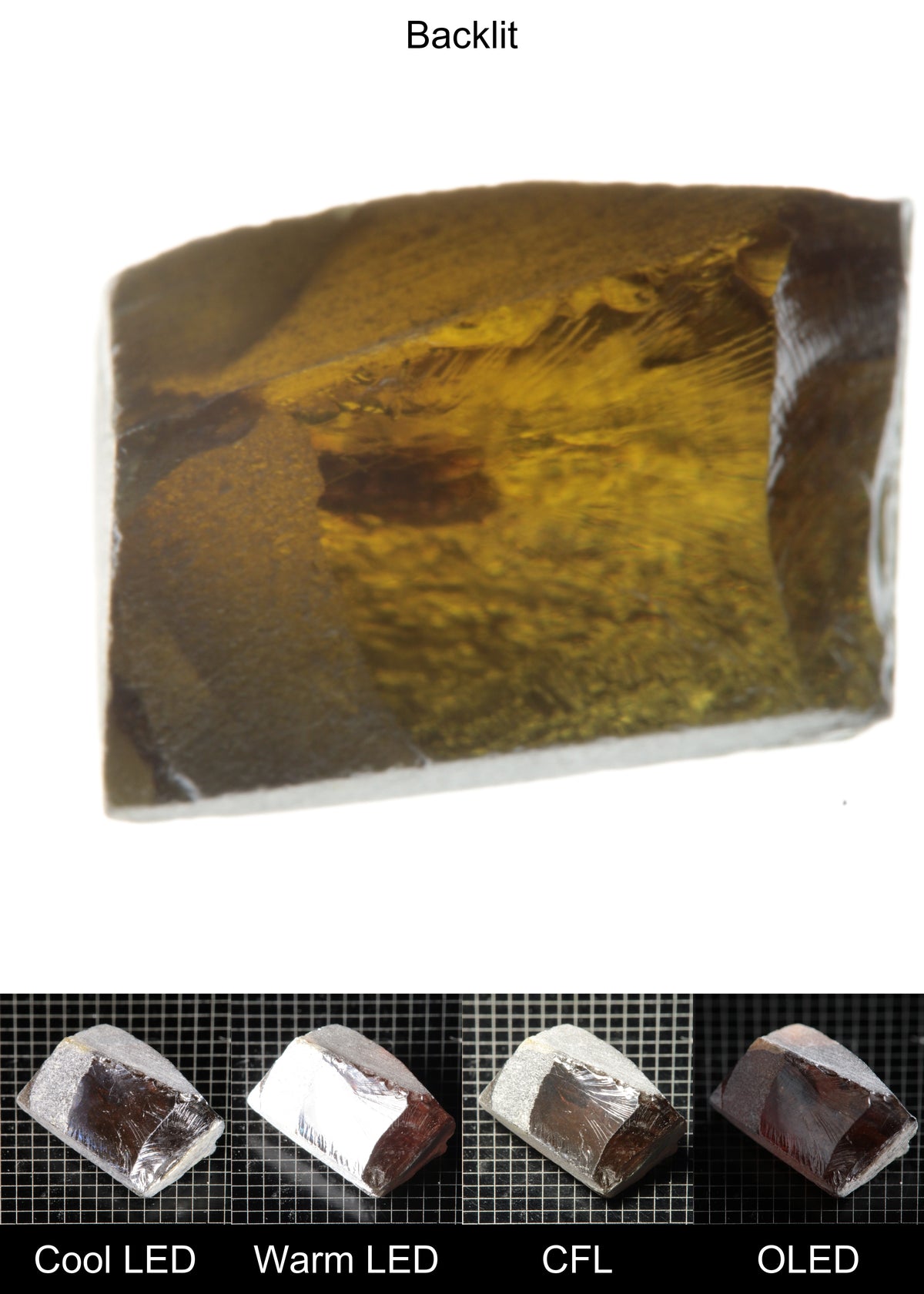 Rough Honey Rutile Long Wedge