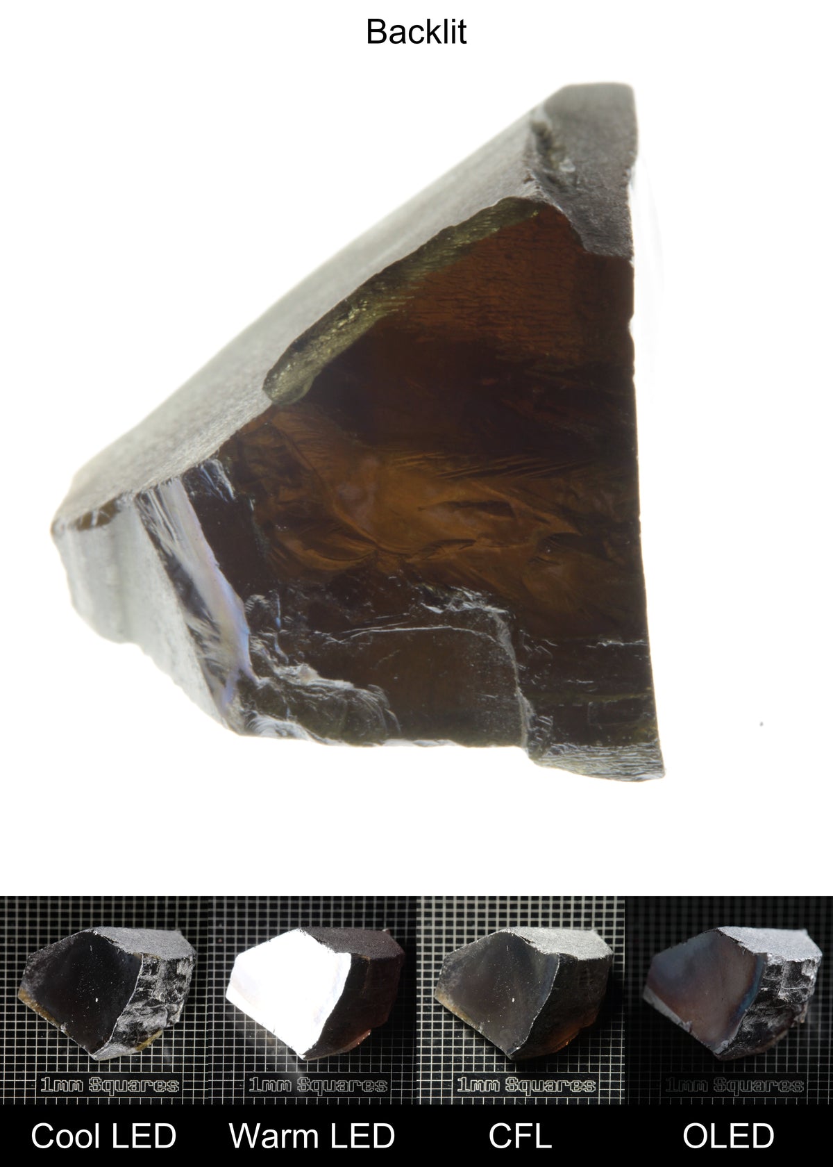 Rough Honey Rutile Long Wedge