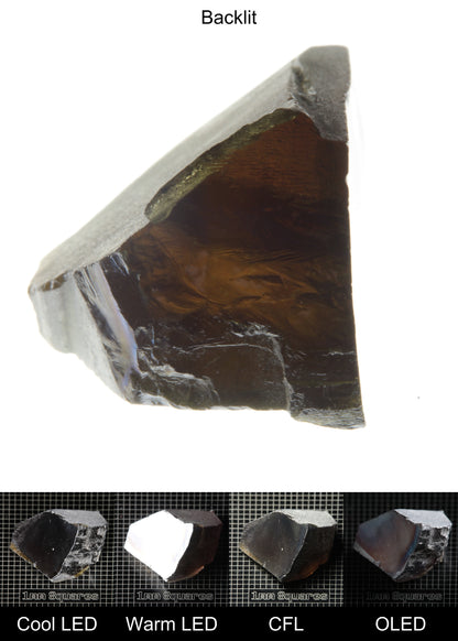 Rough Honey Rutile Long Wedge