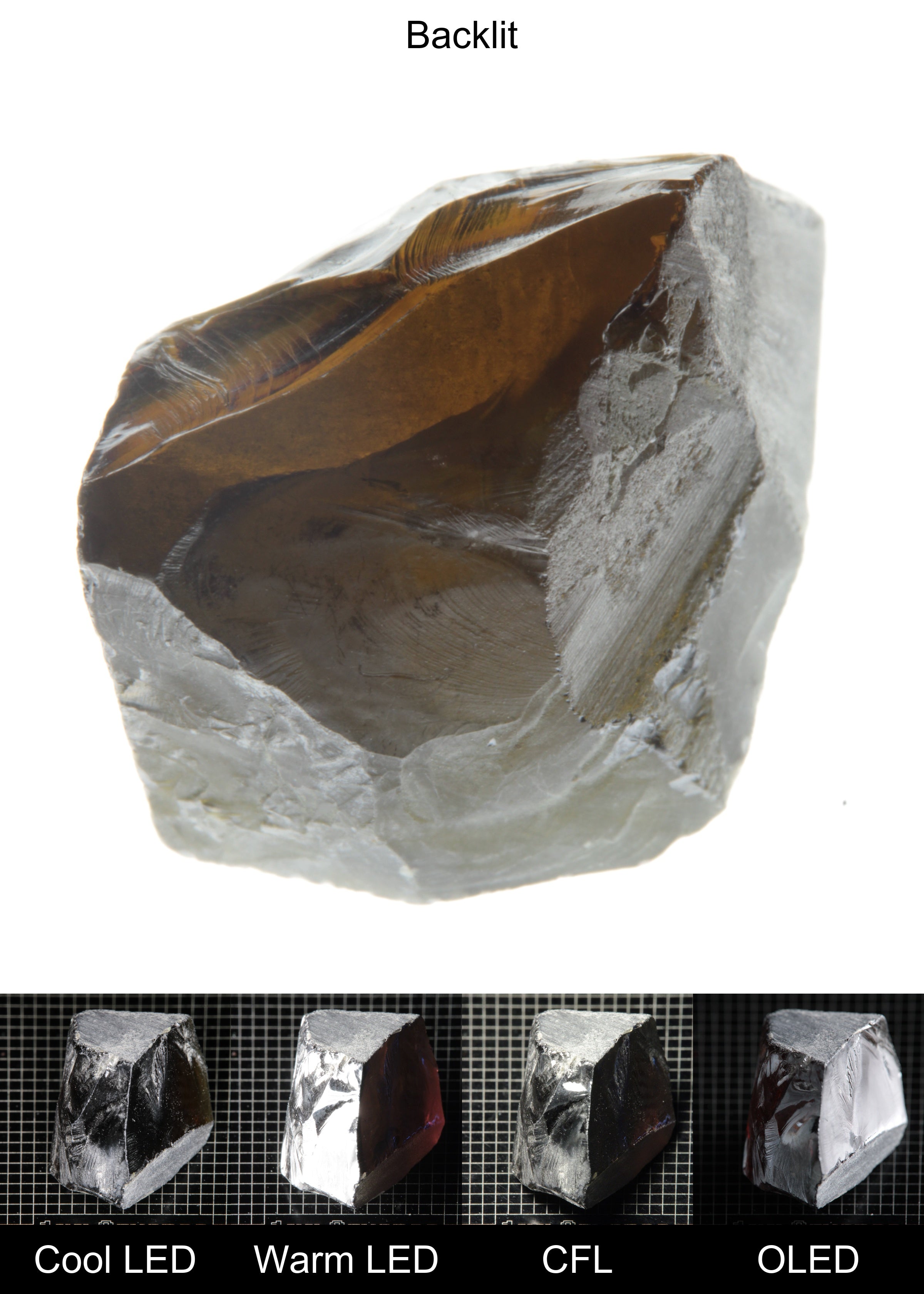 Rough Honey Rutile Block