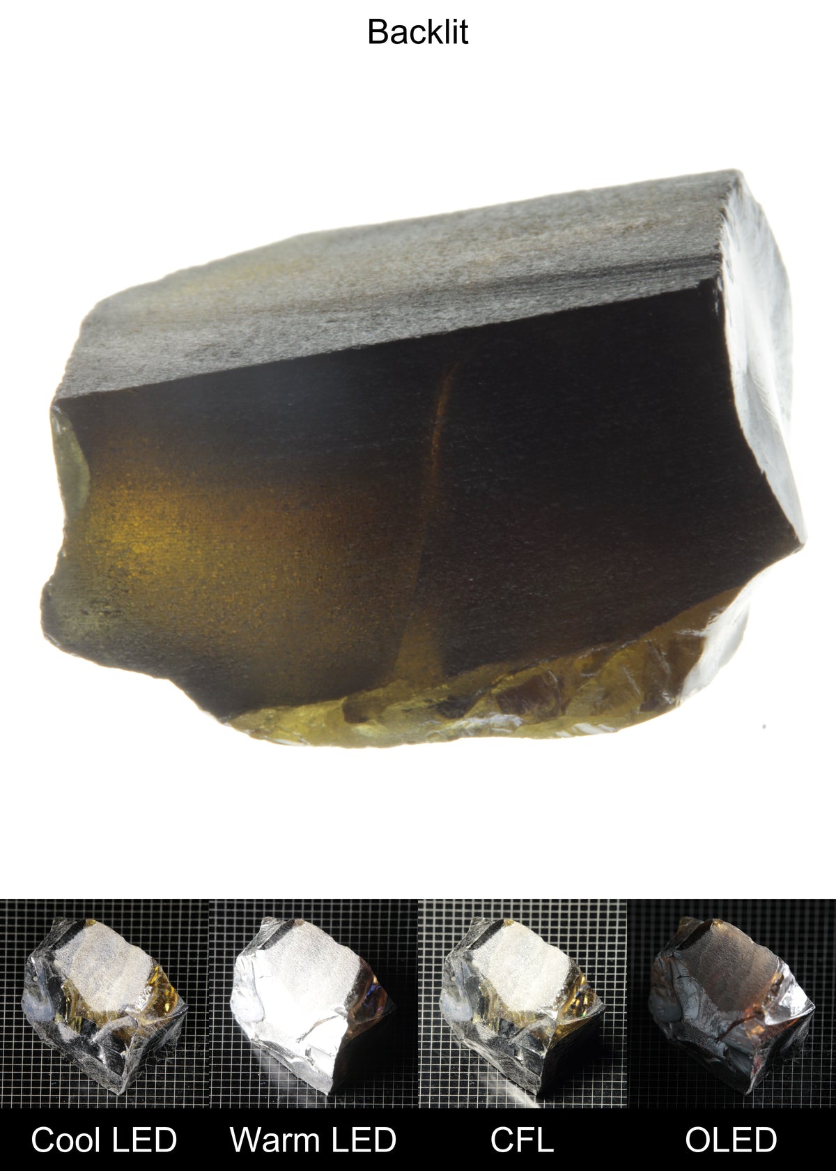 Rough Honey Rutile Conical End
