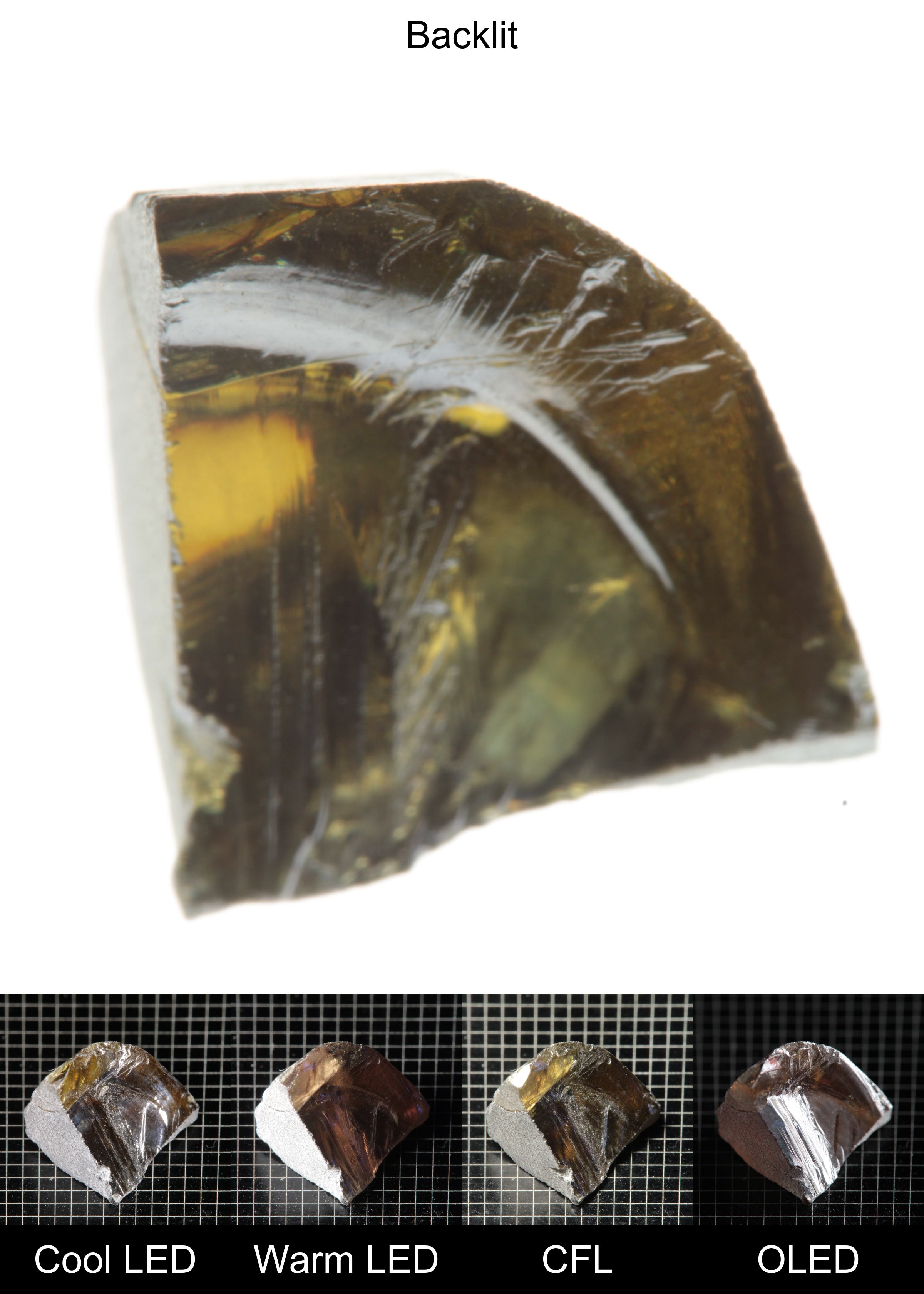 Rough Honey Rutile Wedge
