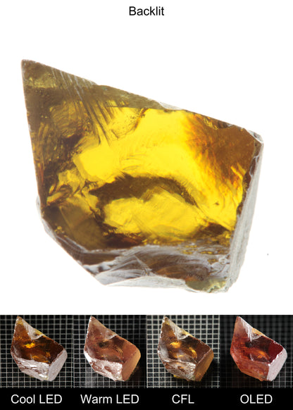 Rough Honey Rutile Light Color Chunk