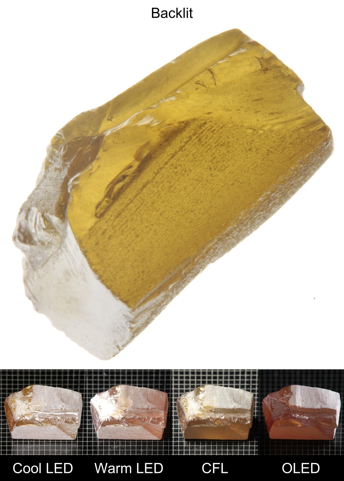 Rough Honey Rutile Light Color Long Block