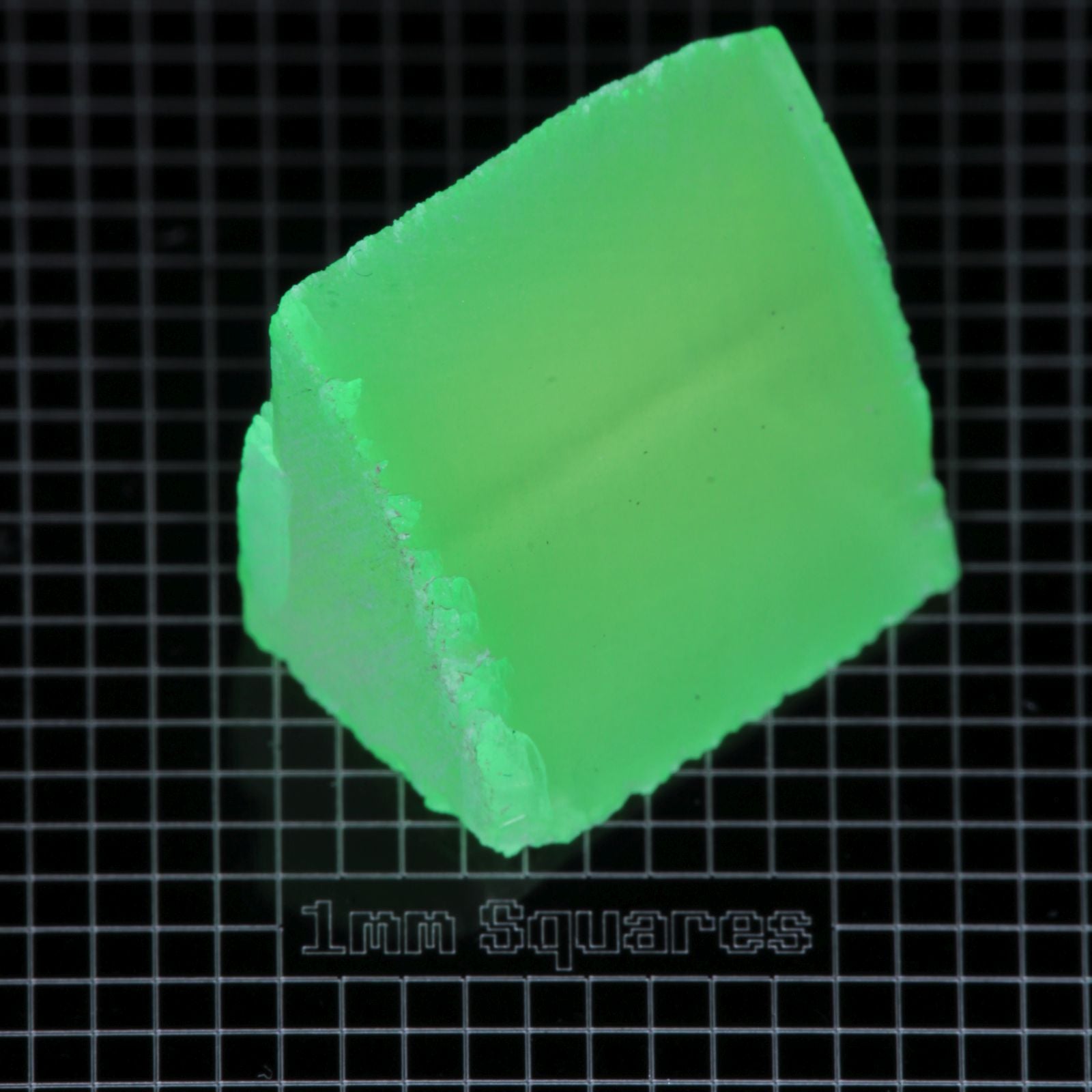 Lumenite™ Facet Rough, Glow in the Dark Strontium Aluminate Monocrystal
