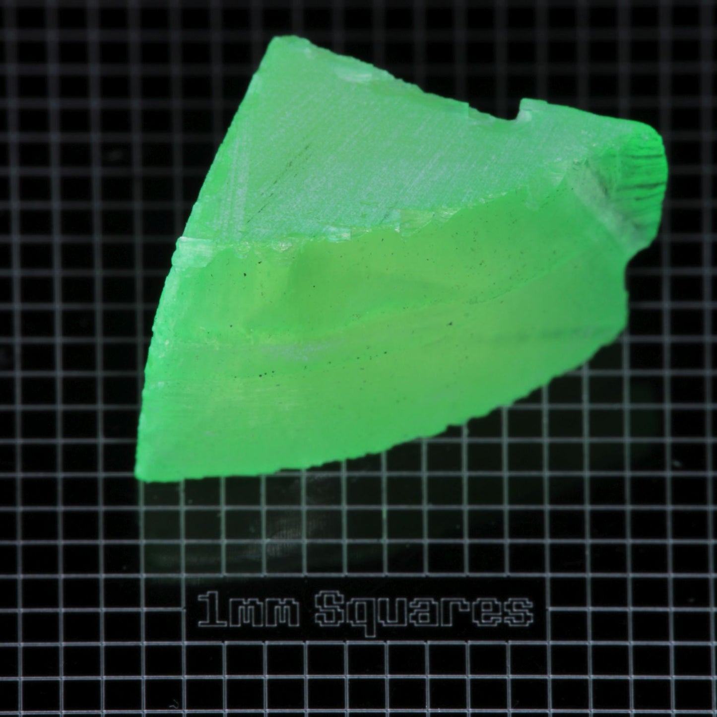 Lumenite™ Facet Rough, Glow in the Dark Strontium Aluminate Monocrystal
