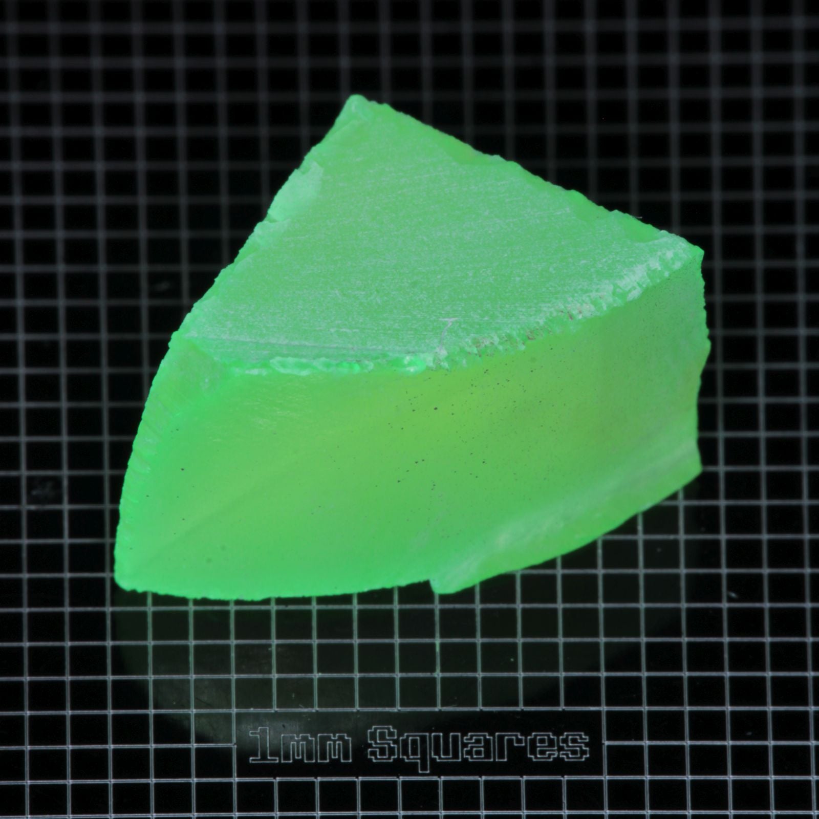 Lumenite™ Facet Rough, Glow in the Dark Strontium Aluminate Monocrystal
