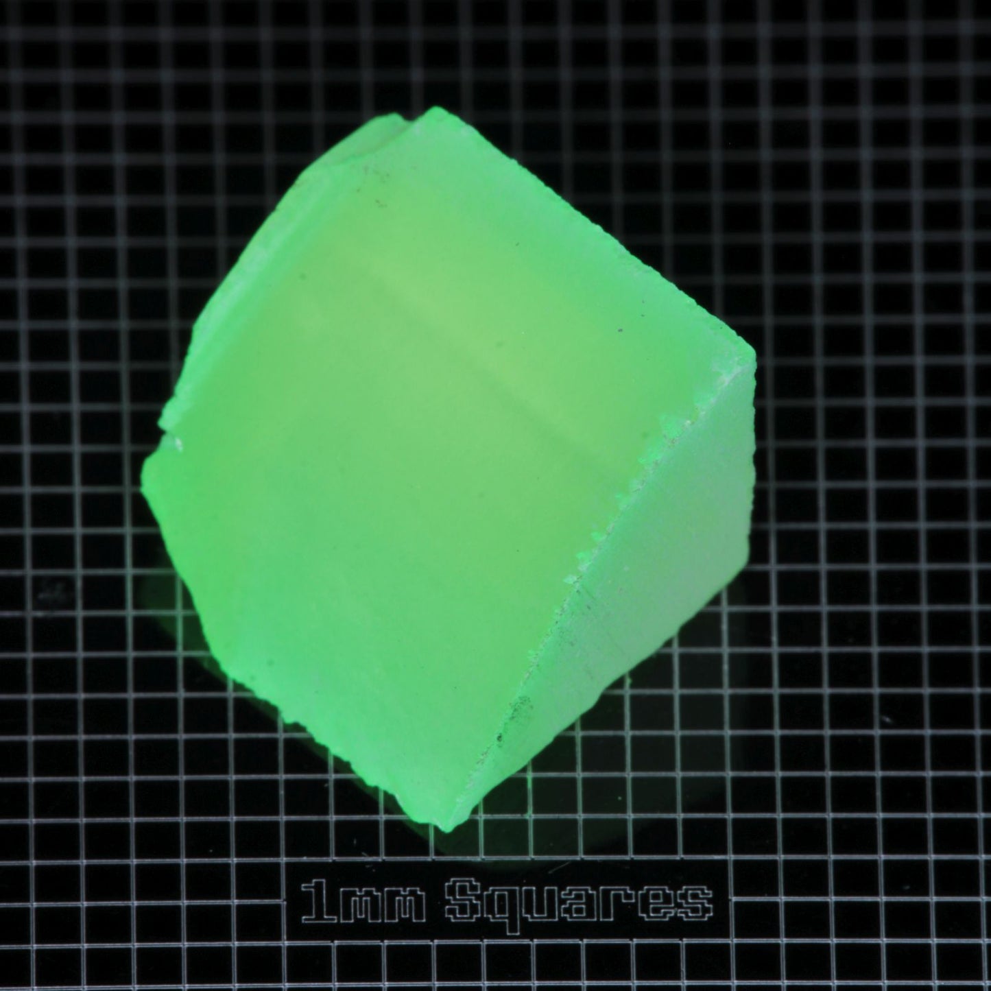 Lumenite™ Facet Rough, Glow in the Dark Strontium Aluminate Monocrystal