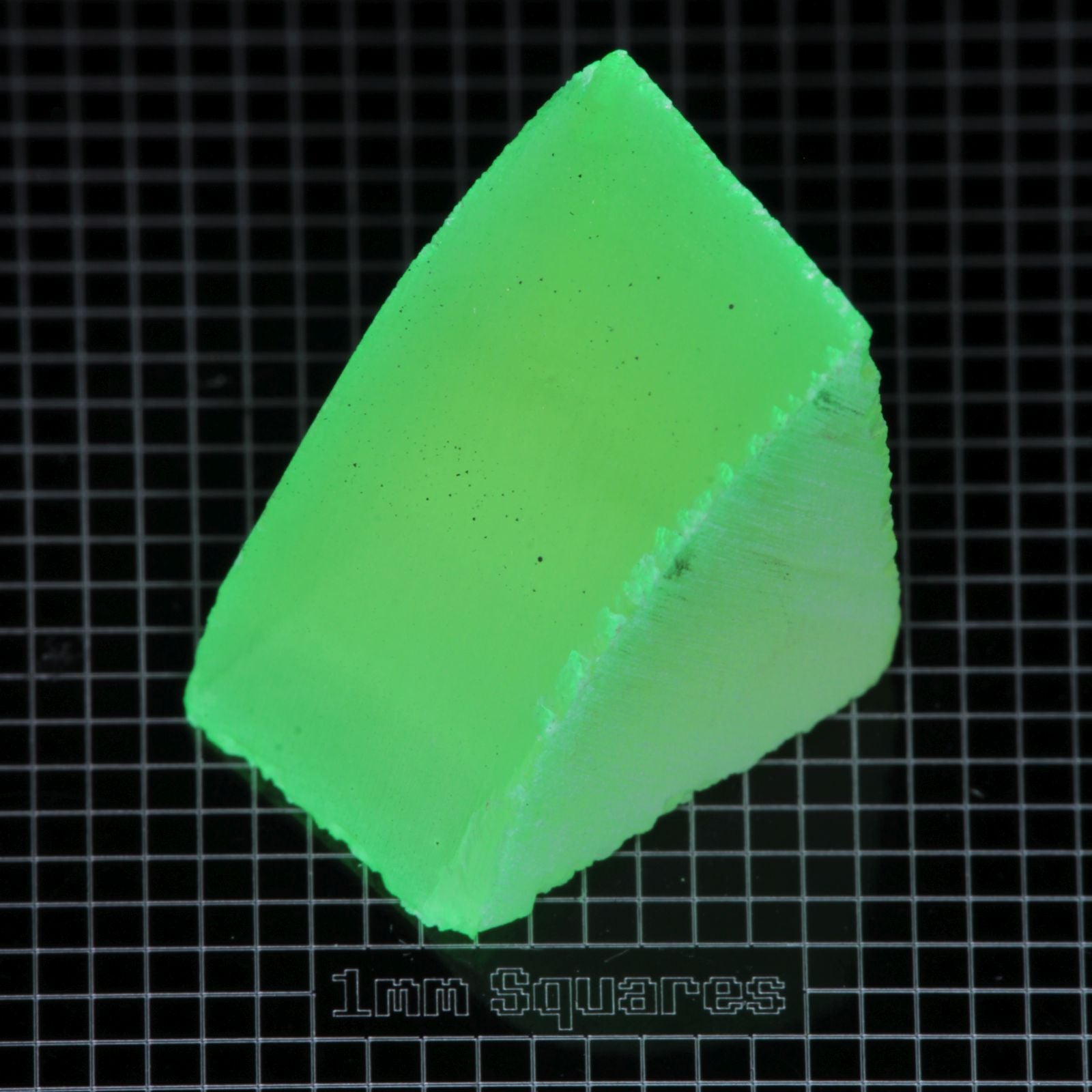 Lumenite™ Facet Rough, Glow in the Dark Strontium Aluminate Monocrystal