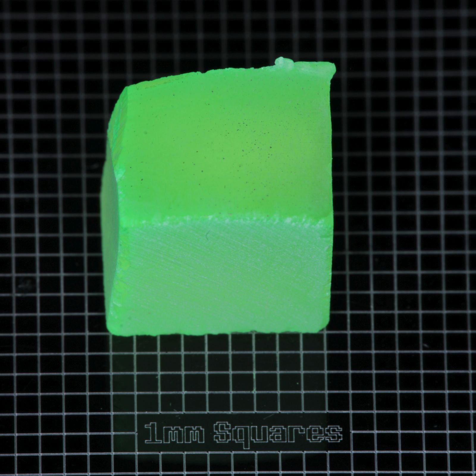 Lumenite™ Facet Rough, Glow in the Dark Strontium Aluminate Monocrystal
