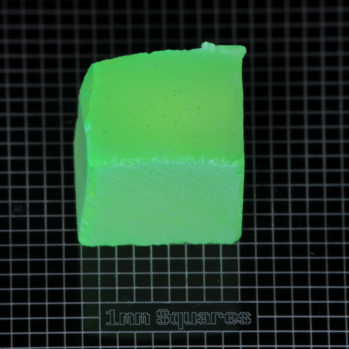 Lumenite™ Facet Rough, Glow in the Dark Strontium Aluminate Monocrystal