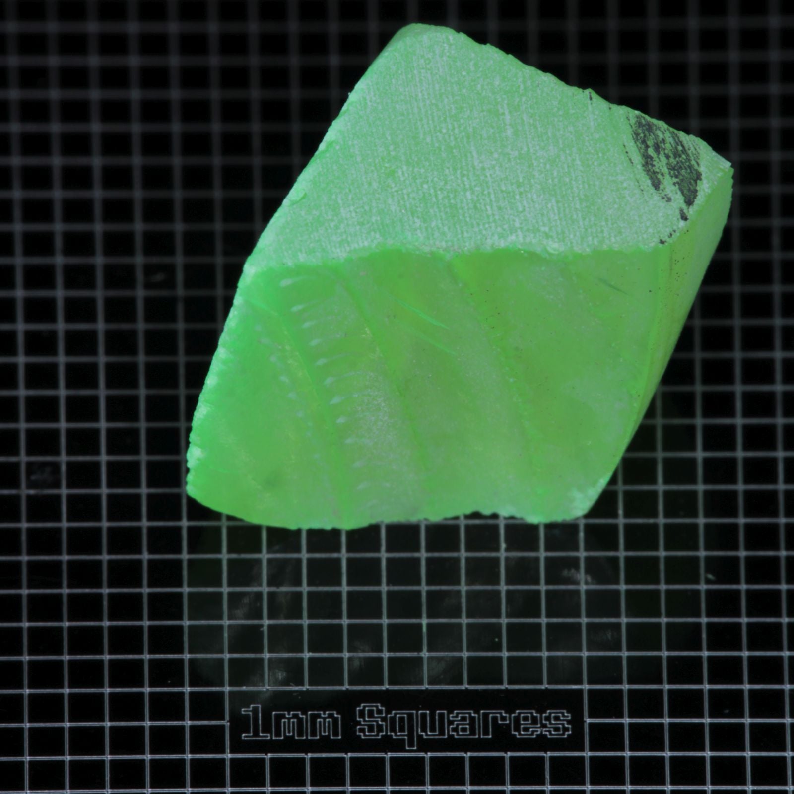 Lumenite™ Facet Rough, Glow in the Dark Strontium Aluminate Monocrystal