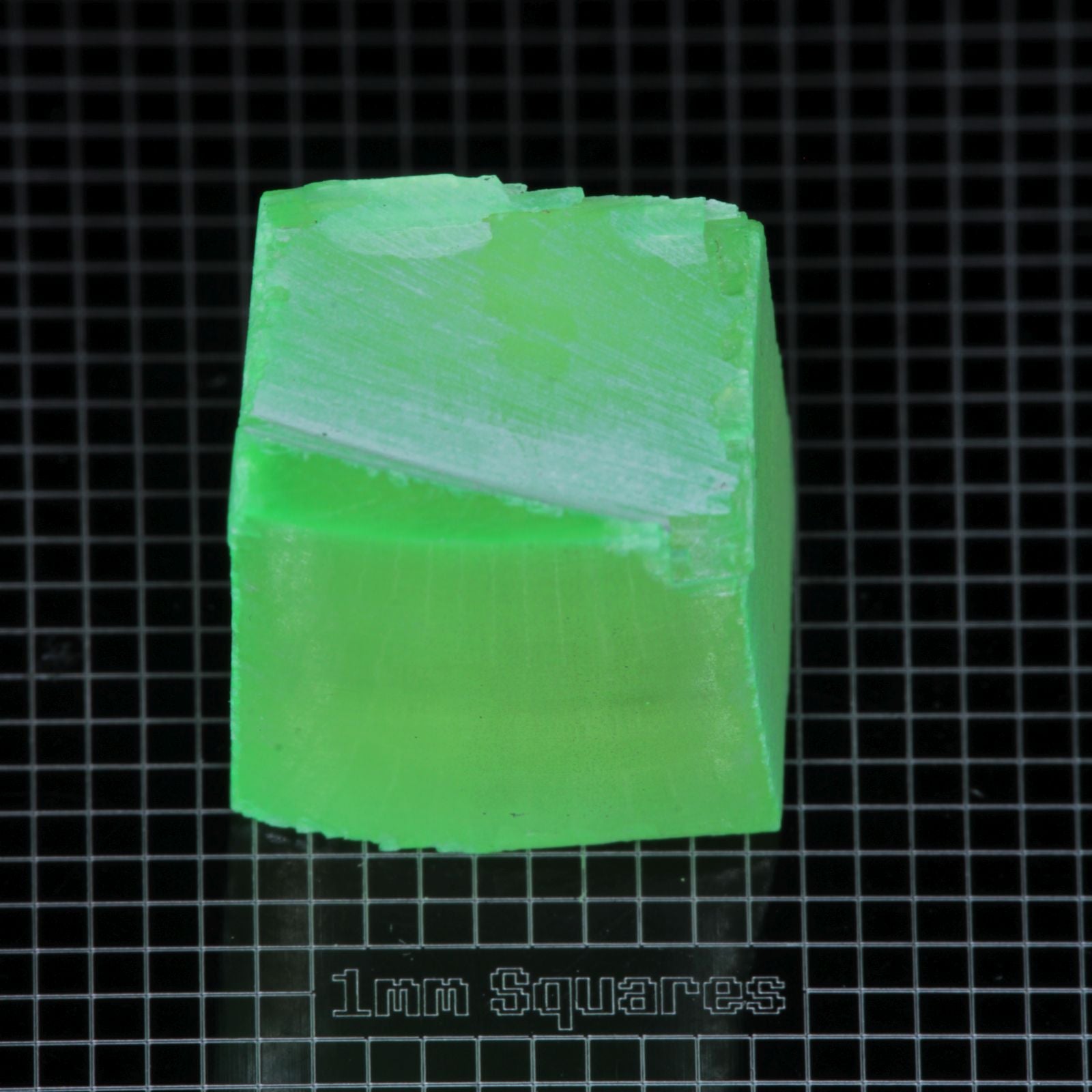 Lumenite™ Facet Rough, Glow in the Dark Strontium Aluminate Monocrystal