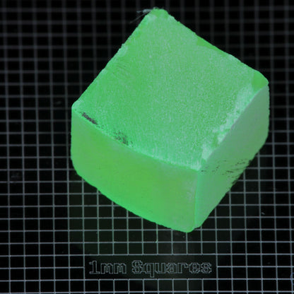 Lumenite™ Facet Rough, Glow in the Dark Strontium Aluminate Monocrystal