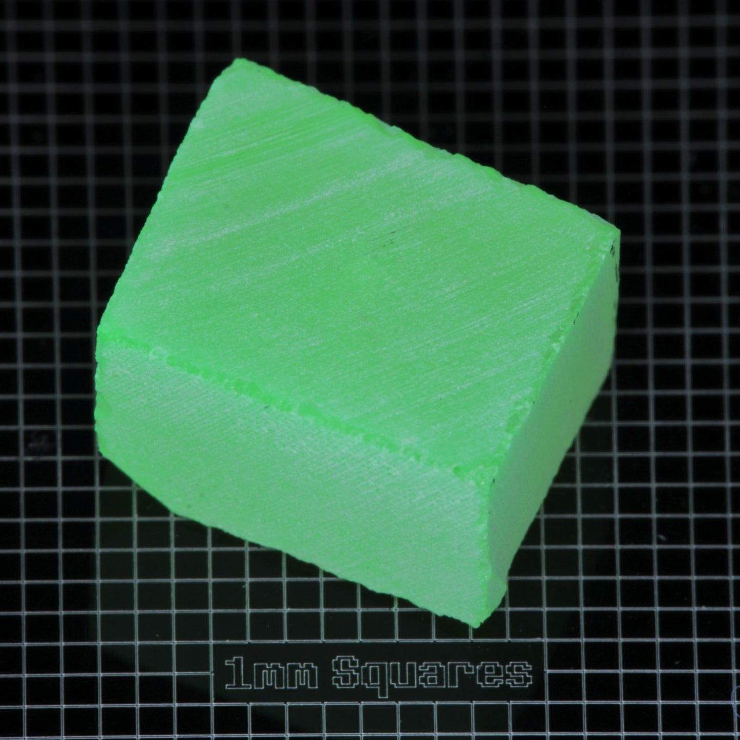 Lumenite™ Facet Rough, Glow in the Dark Strontium Aluminate Monocrystal