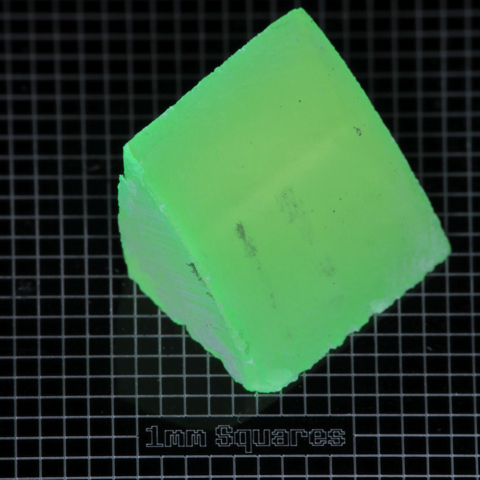 Lumenite™ Facet Rough, Glow in the Dark Strontium Aluminate Monocrystal