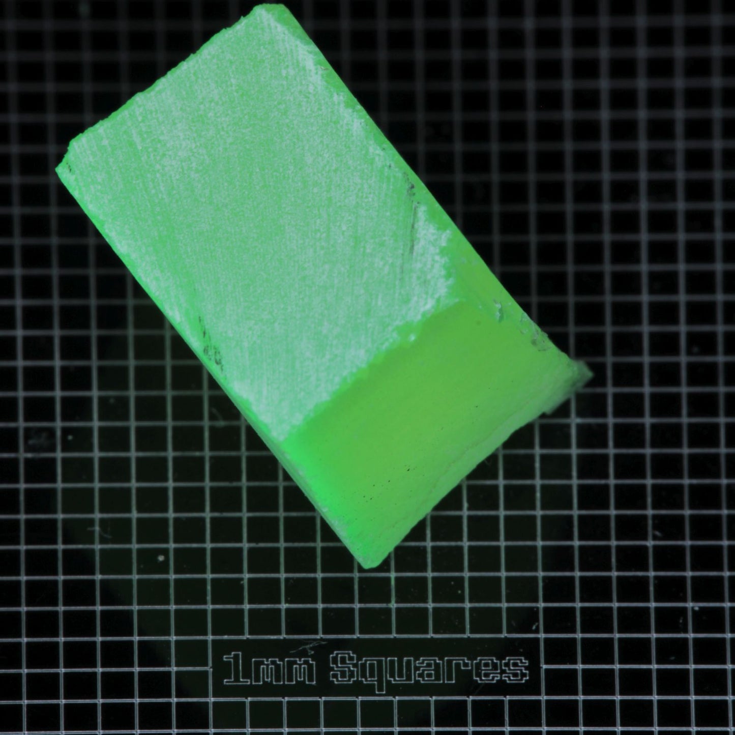 Lumenite™ Facet Rough, Glow in the Dark Strontium Aluminate Monocrystal