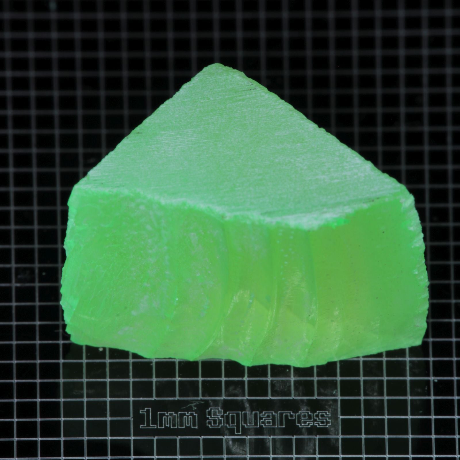 Lumenite™ Facet Rough, Glow in the Dark Strontium Aluminate Monocrystal