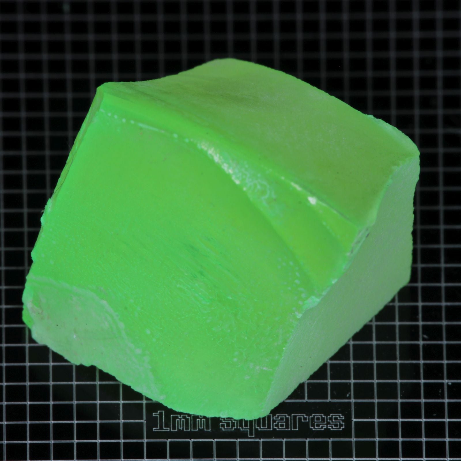 Lumenite™ Facet Rough, Glow in the Dark Strontium Aluminate Monocrystal