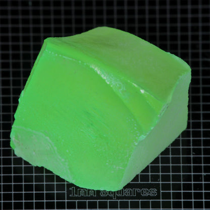 Lumenite™ Facet Rough, Glow in the Dark Strontium Aluminate Monocrystal