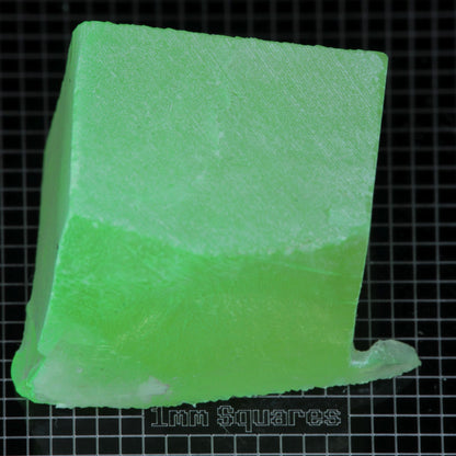 Lumenite™ Facet Rough, Glow in the Dark Strontium Aluminate Monocrystal