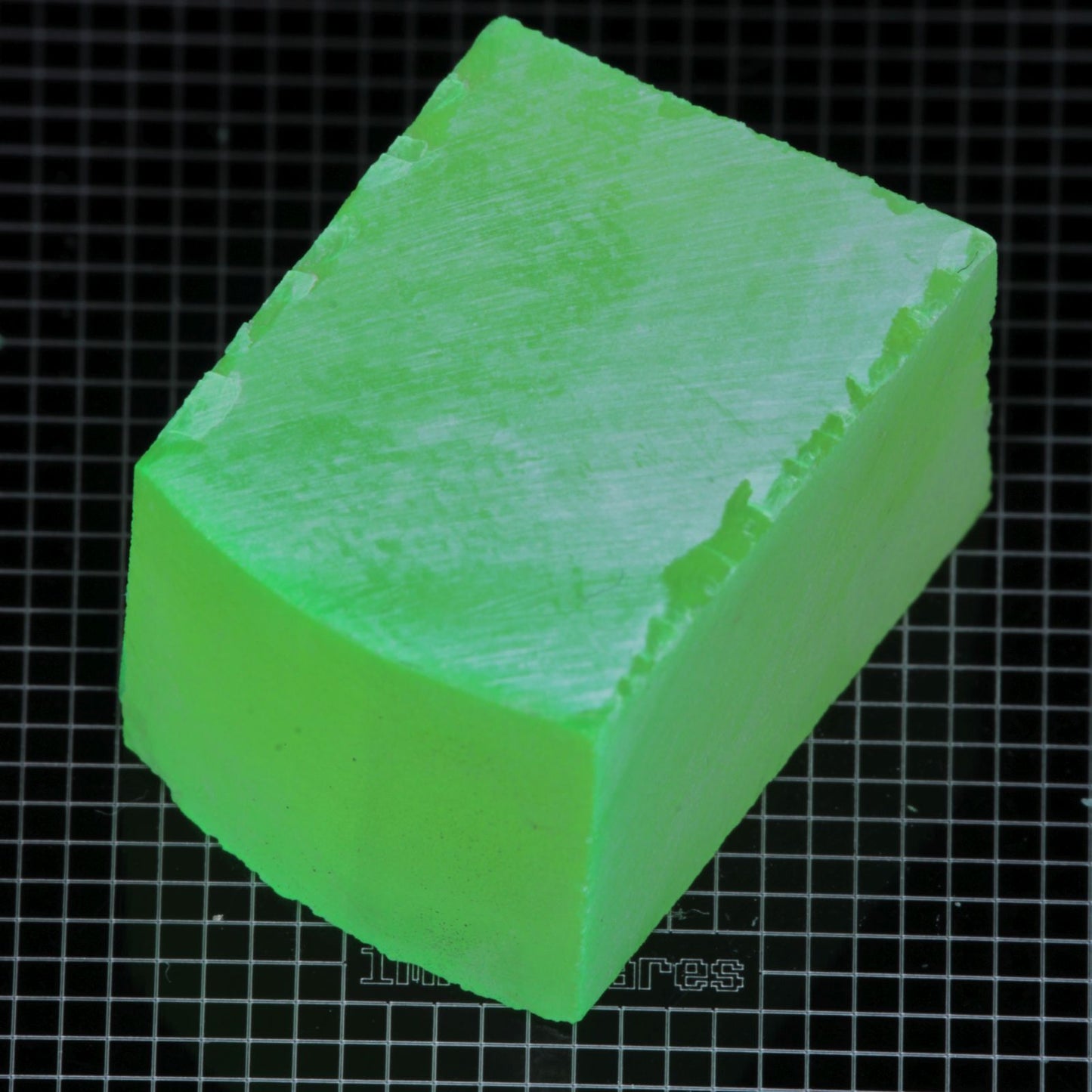 Lumenite™ Facet Rough, Glow in the Dark Strontium Aluminate Monocrystal