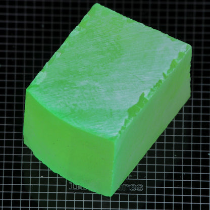 Lumenite™ Facet Rough, Glow in the Dark Strontium Aluminate Monocrystal