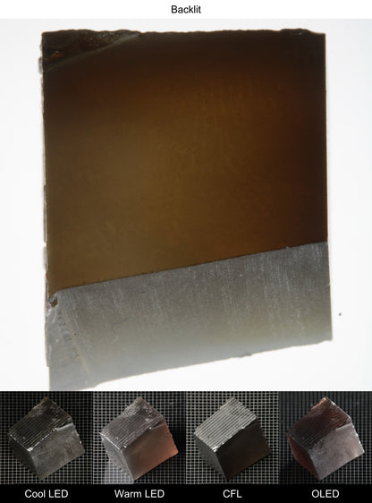 Rough Brown Sapphire Brown Block Shaped Piece