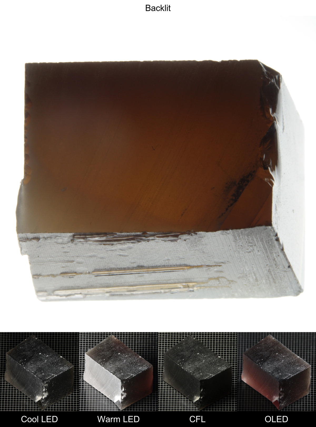 Rough Brown Sapphire White Edged Brown Block Shaped Piece