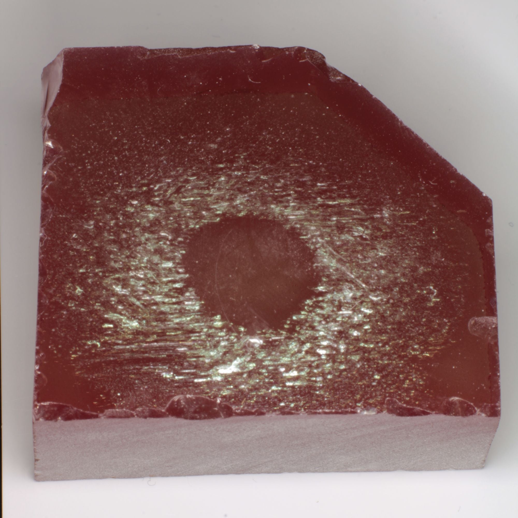 Real Lab Alexandrite Large Block With Spiral Bubbles shaped Rough