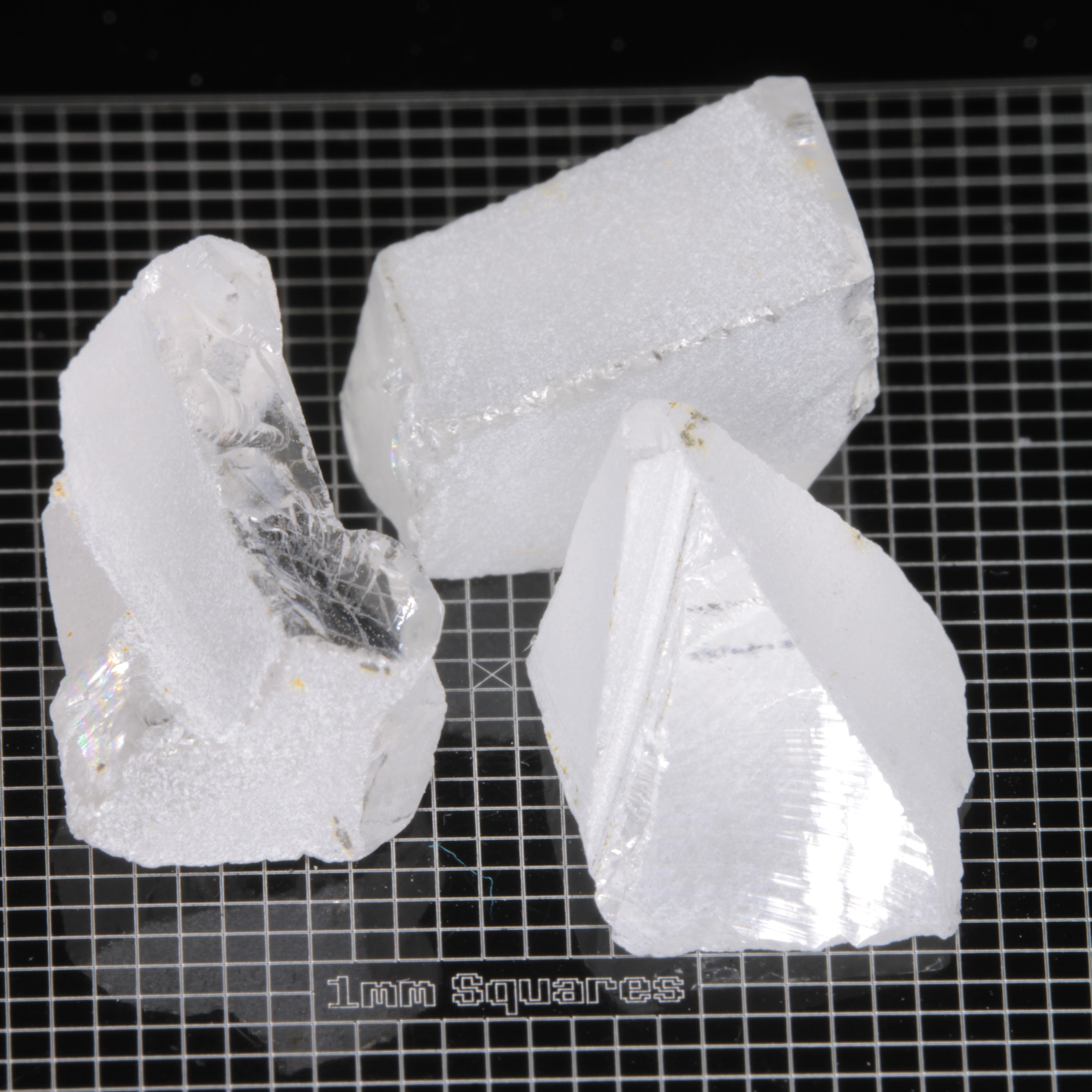 Rough F-35 Clear Sapphire Pieces