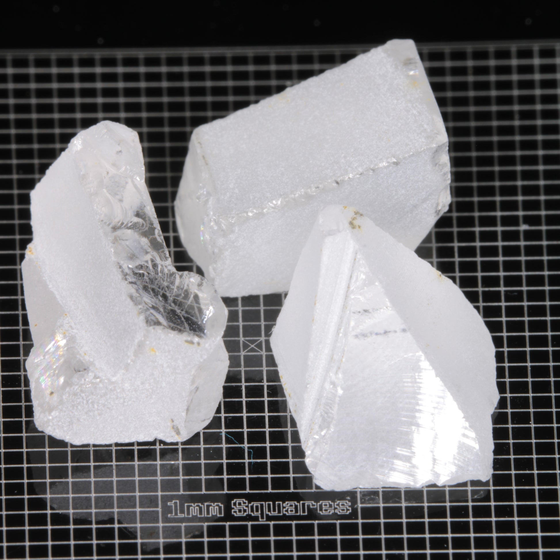 Rough F-35 Clear Sapphire Pieces