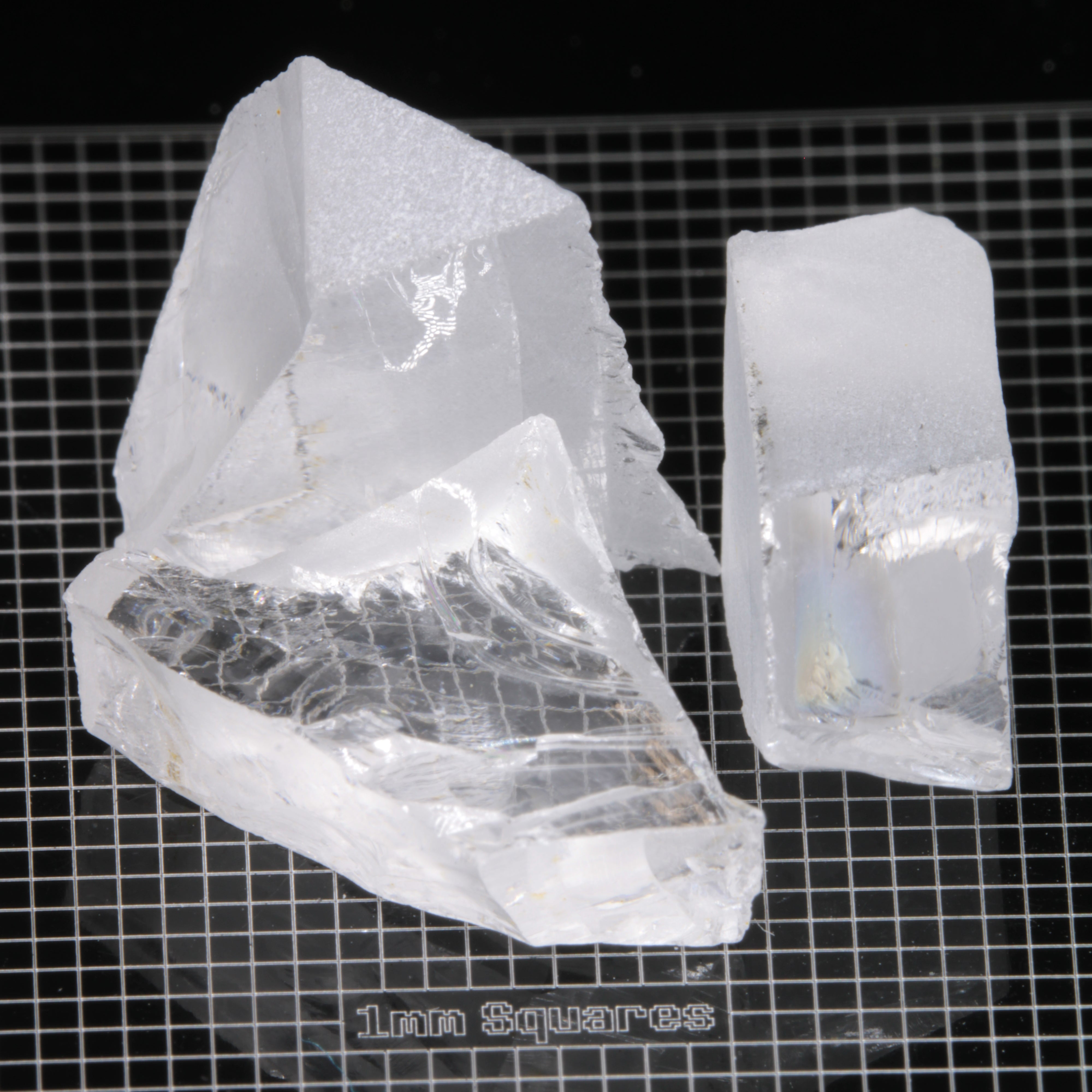 Rough F-35 Clear Sapphire Pieces