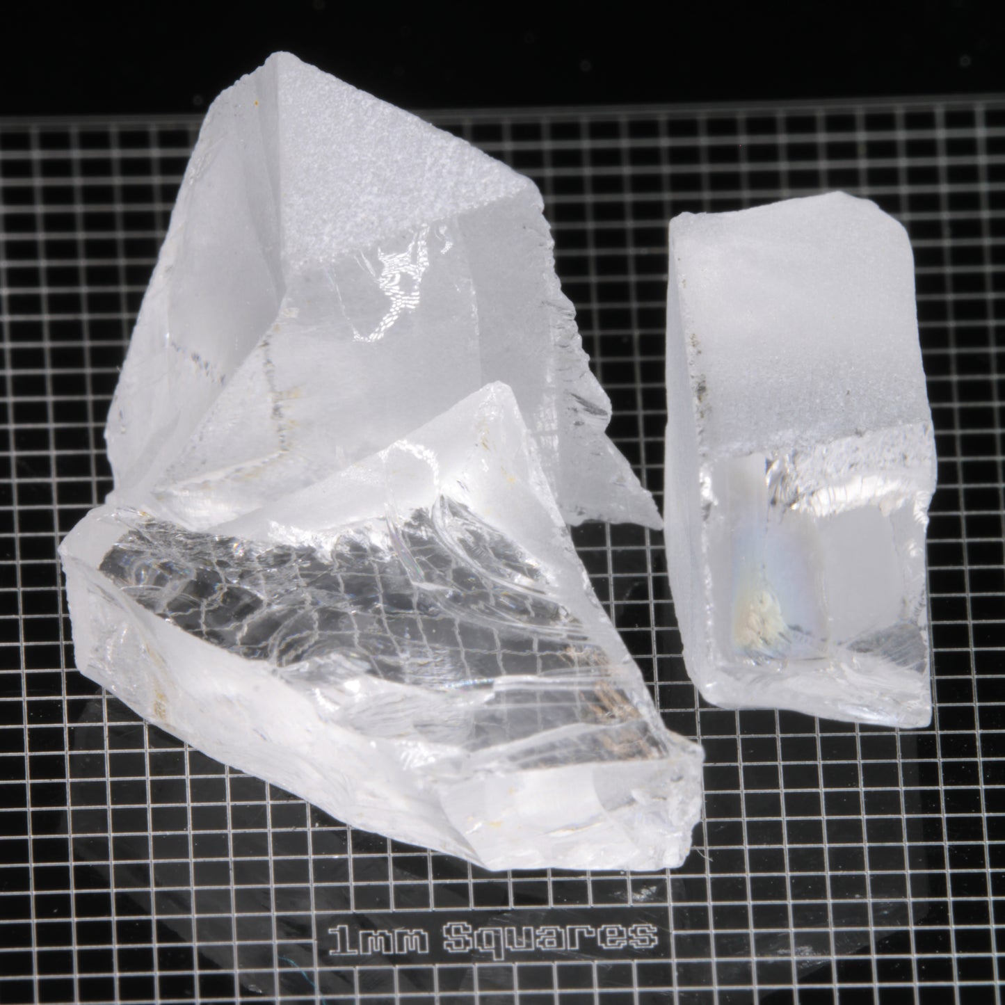 Rough F-35 Clear Sapphire Pieces