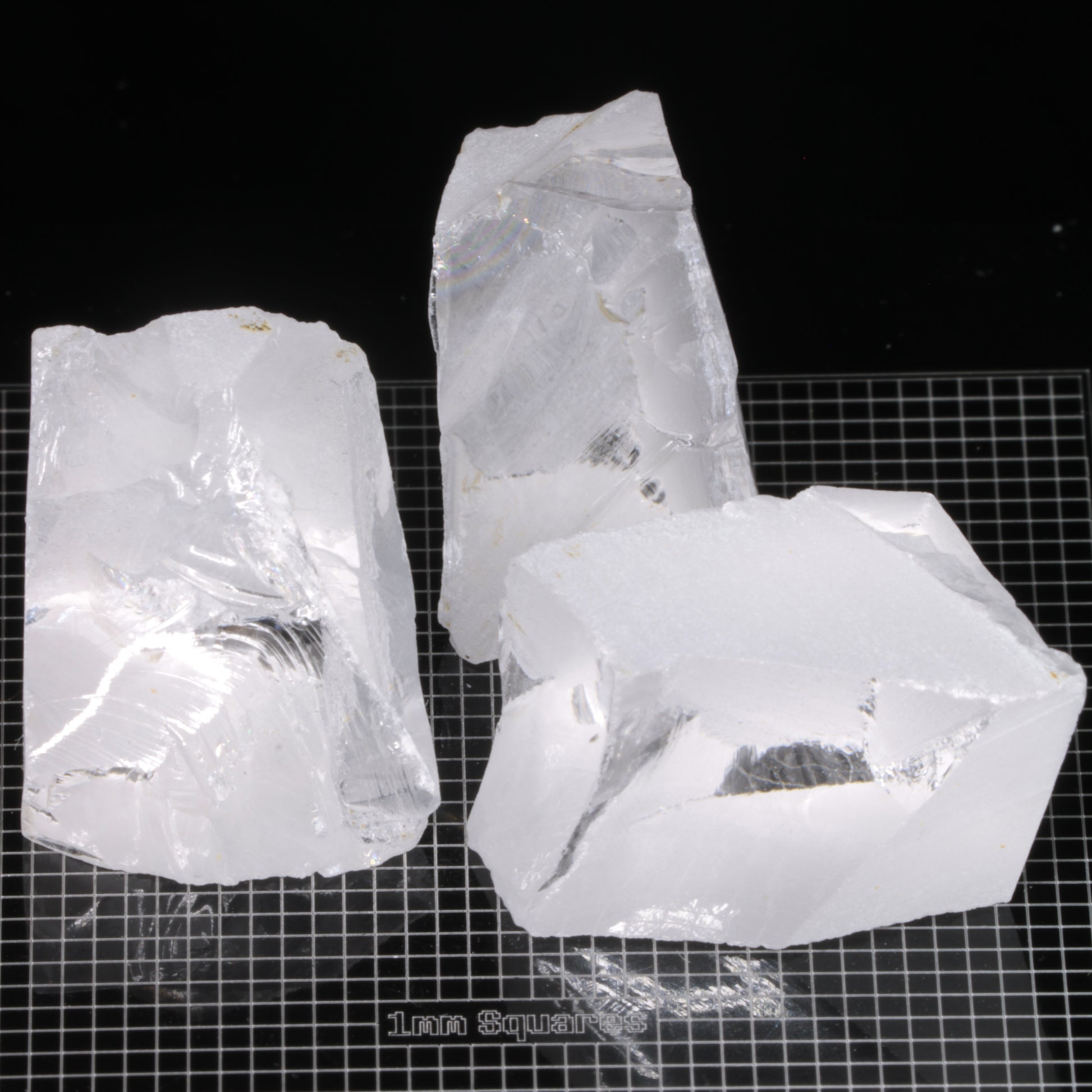 Rough F-35 Clear Sapphire Pieces