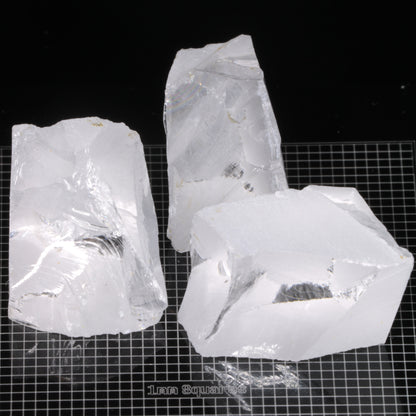Rough F-35 Clear Sapphire Pieces