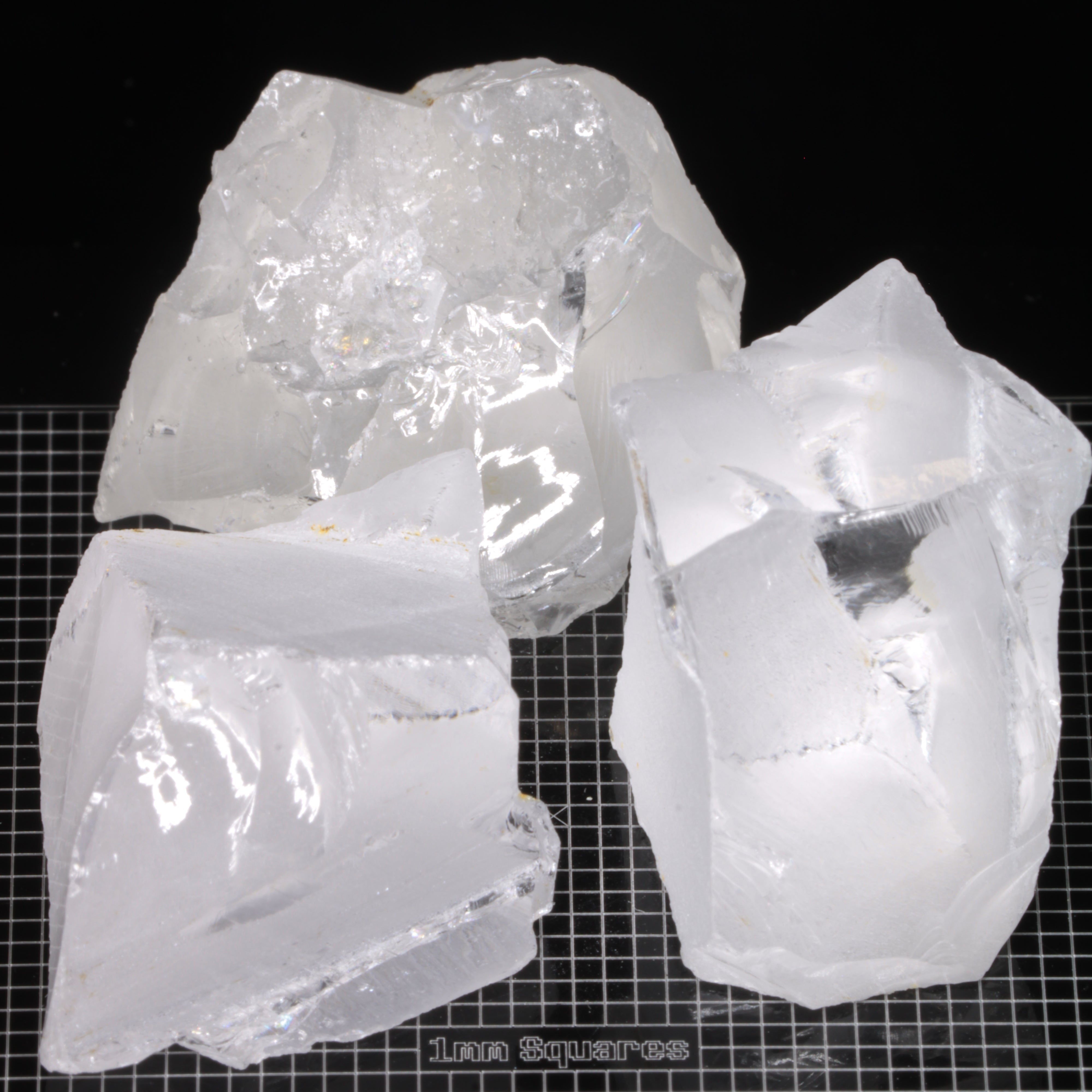 Rough F-35 Clear Sapphire Pieces