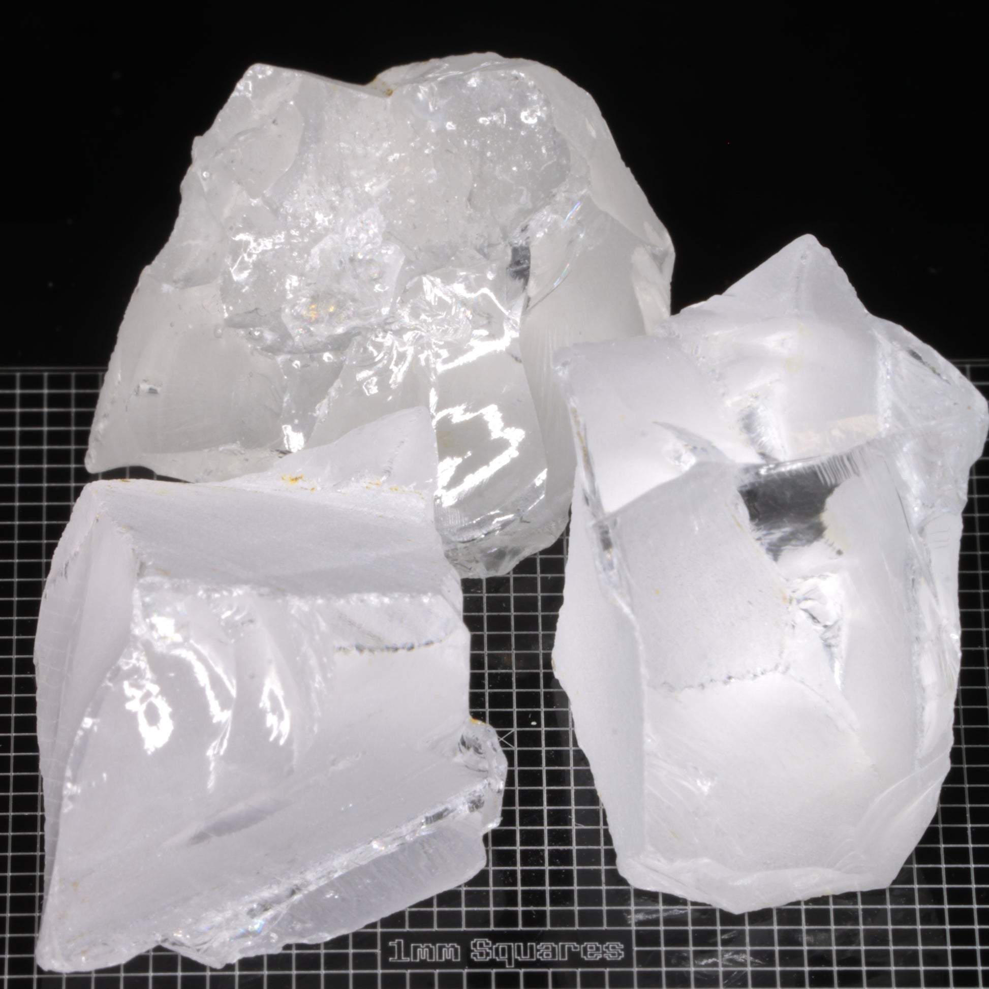 Rough F-35 Clear Sapphire Pieces