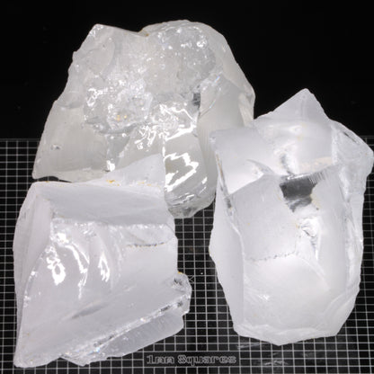 Rough F-35 Clear Sapphire Pieces