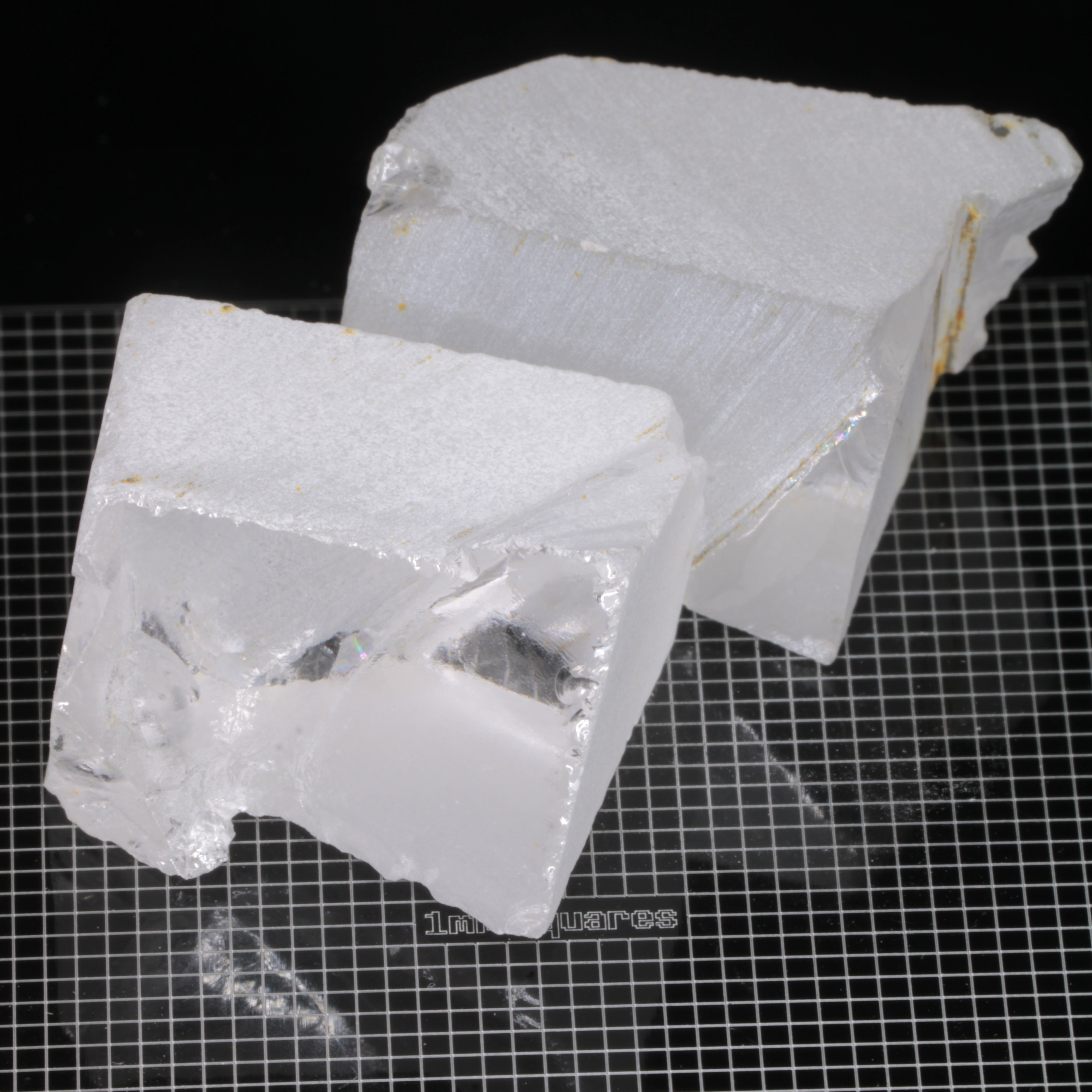 Rough F-35 Clear Sapphire Pieces