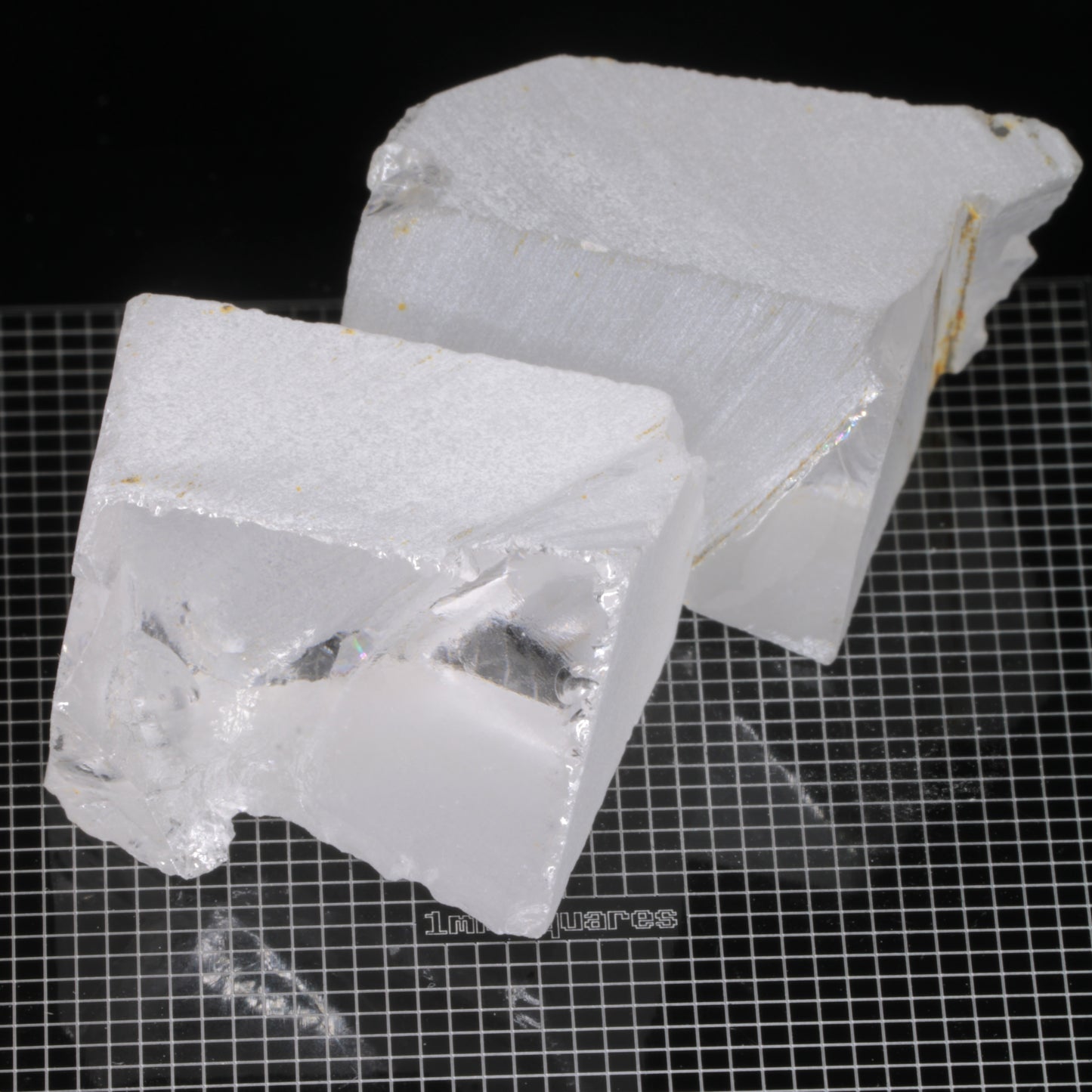 Rough F-35 Clear Sapphire Pieces